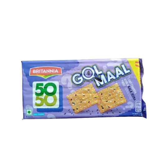 Britannia 50-50 Golmaal Biscuits with Kaala Jeera