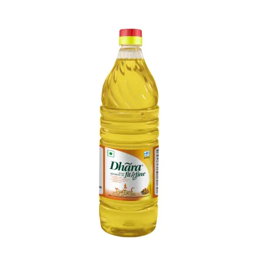 Dhara Refined Soyabean Oil - 1 Litre Bottle