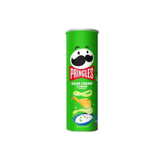 Pringles Potato Chips Sour Cream and Onion - 107 g