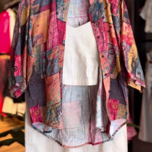 Urban Boho โ Abstract Print Linen Co-ord Set