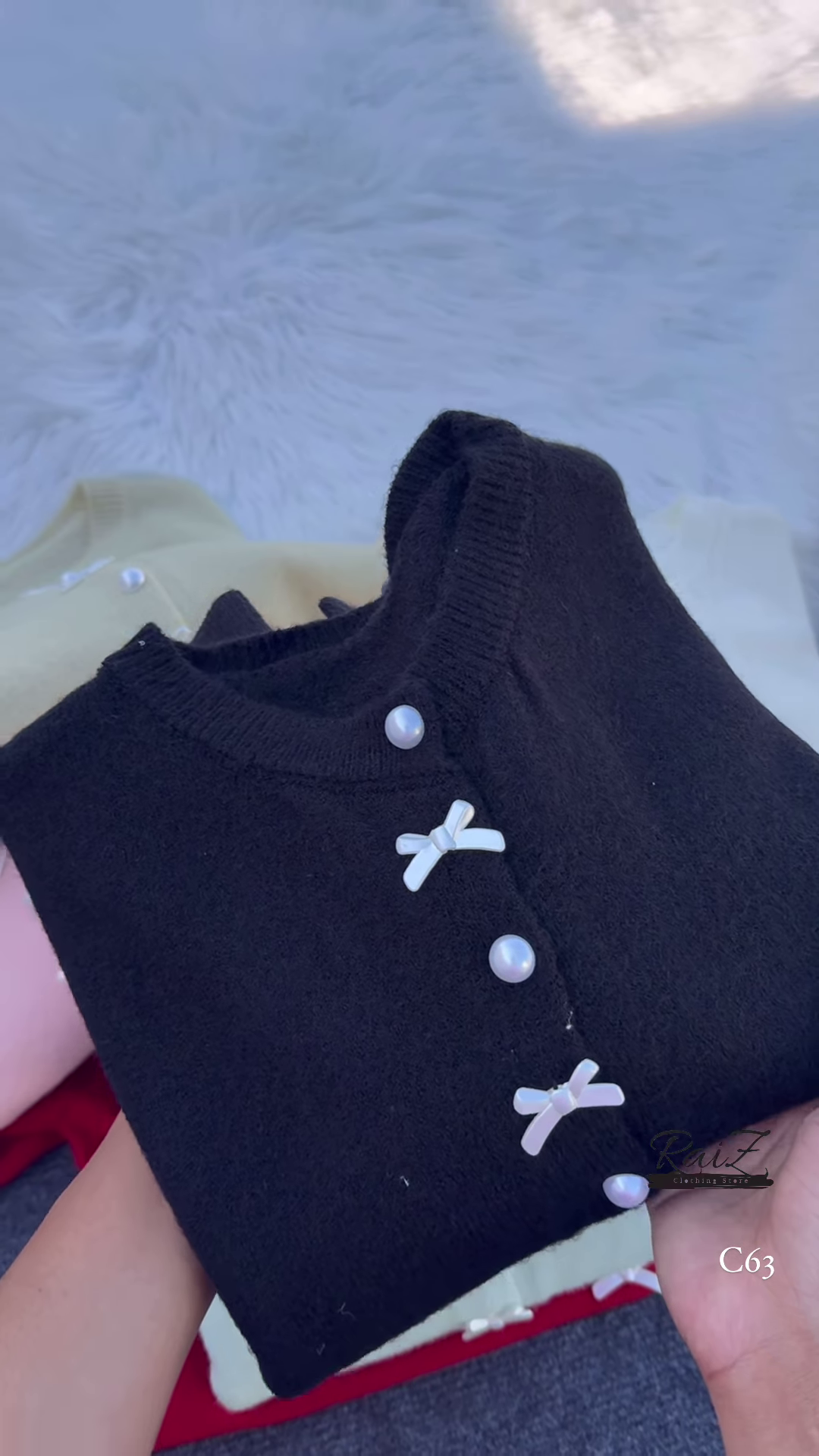 Pearl Bow Cardigan β Soft, Elegant, and Sweetly Feminine β¨π - Image 2