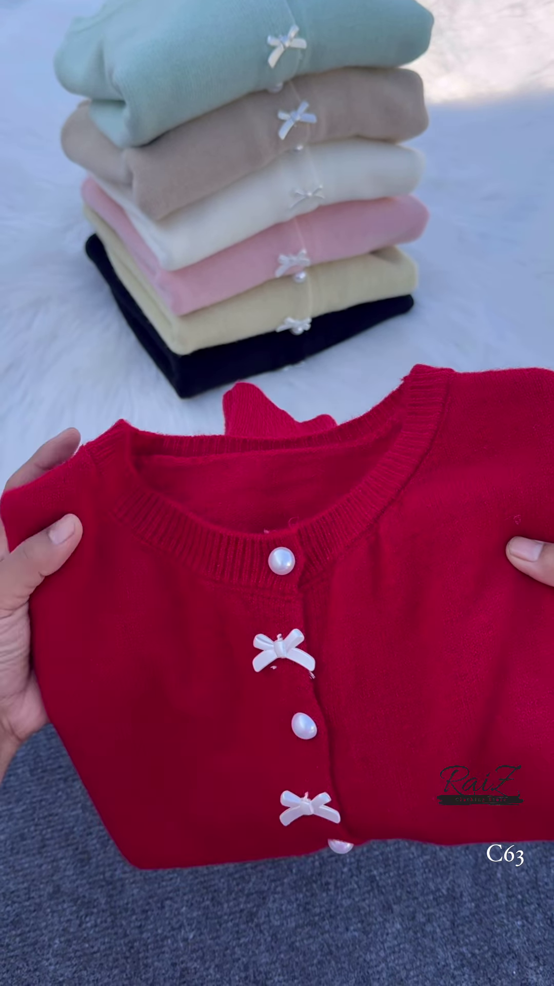 Pearl Bow Cardigan β Soft, Elegant, and Sweetly Feminine β¨π - Image 3