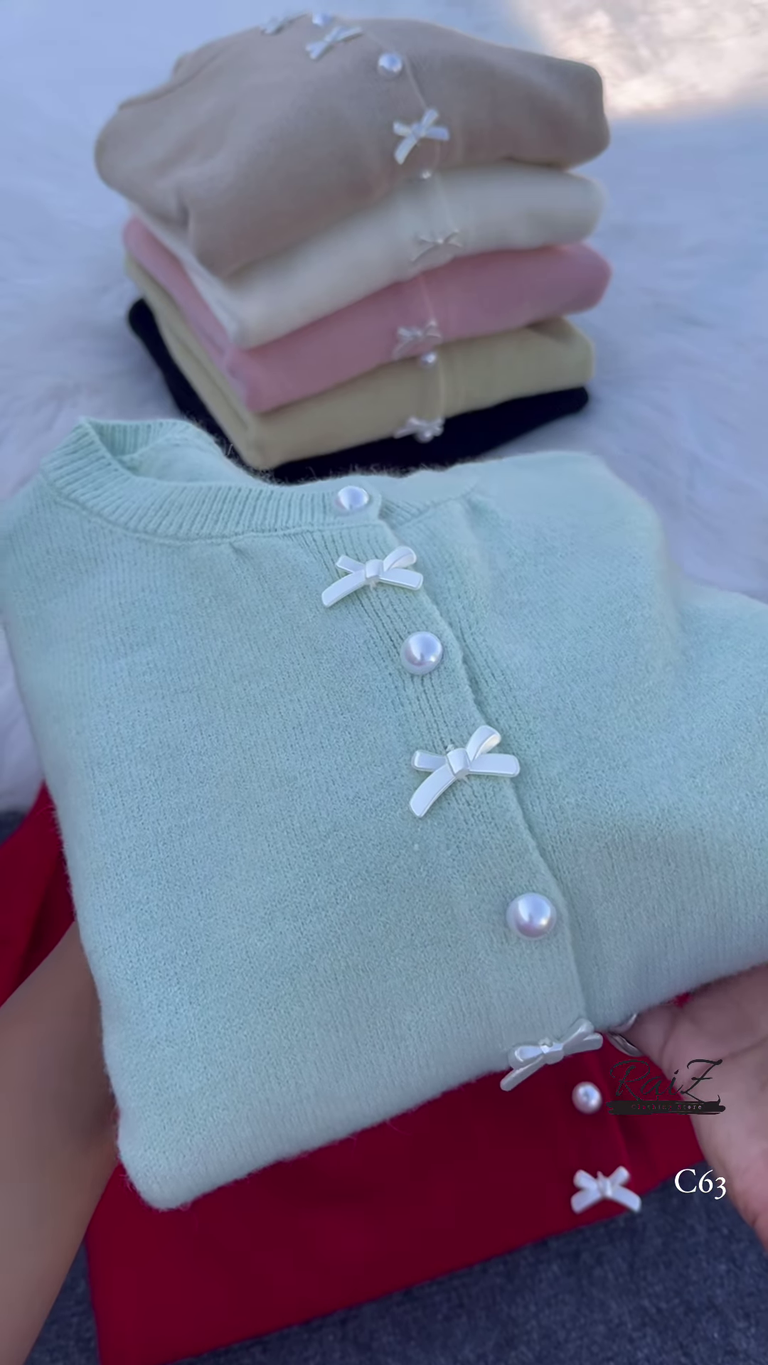 Pearl Bow Cardigan β Soft, Elegant, and Sweetly Feminine β¨π - Image 4