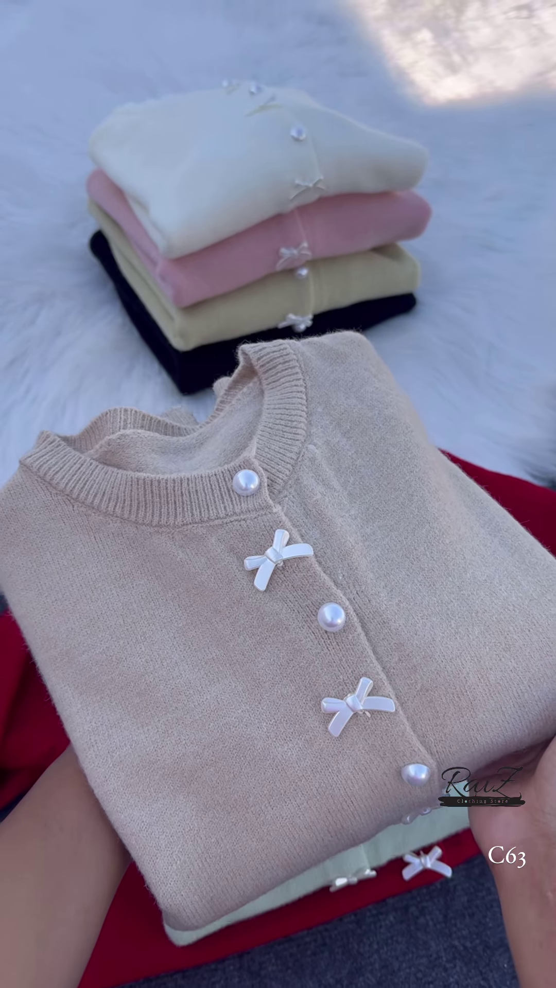 Pearl Bow Cardigan β Soft, Elegant, and Sweetly Feminine β¨π - Image 5