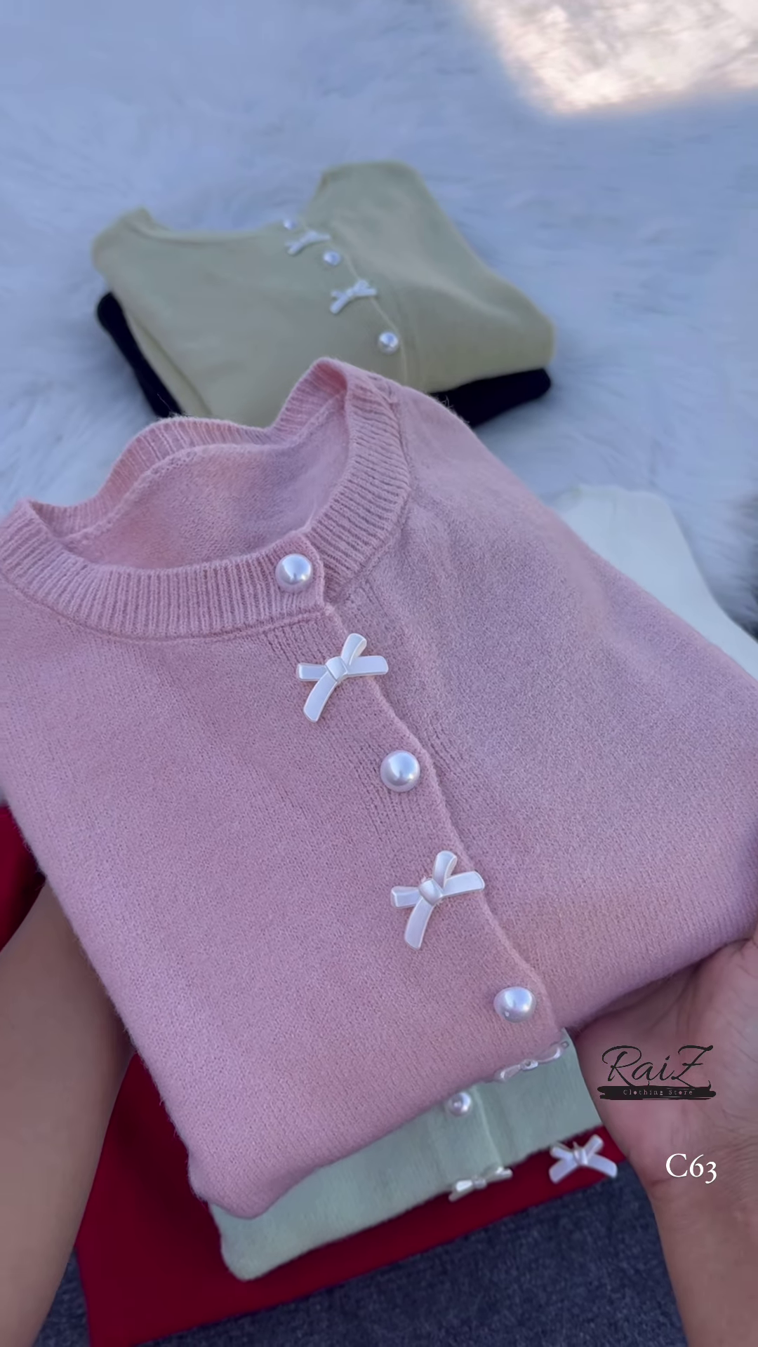 Pearl Bow Cardigan β Soft, Elegant, and Sweetly Feminine β¨π - Image 7