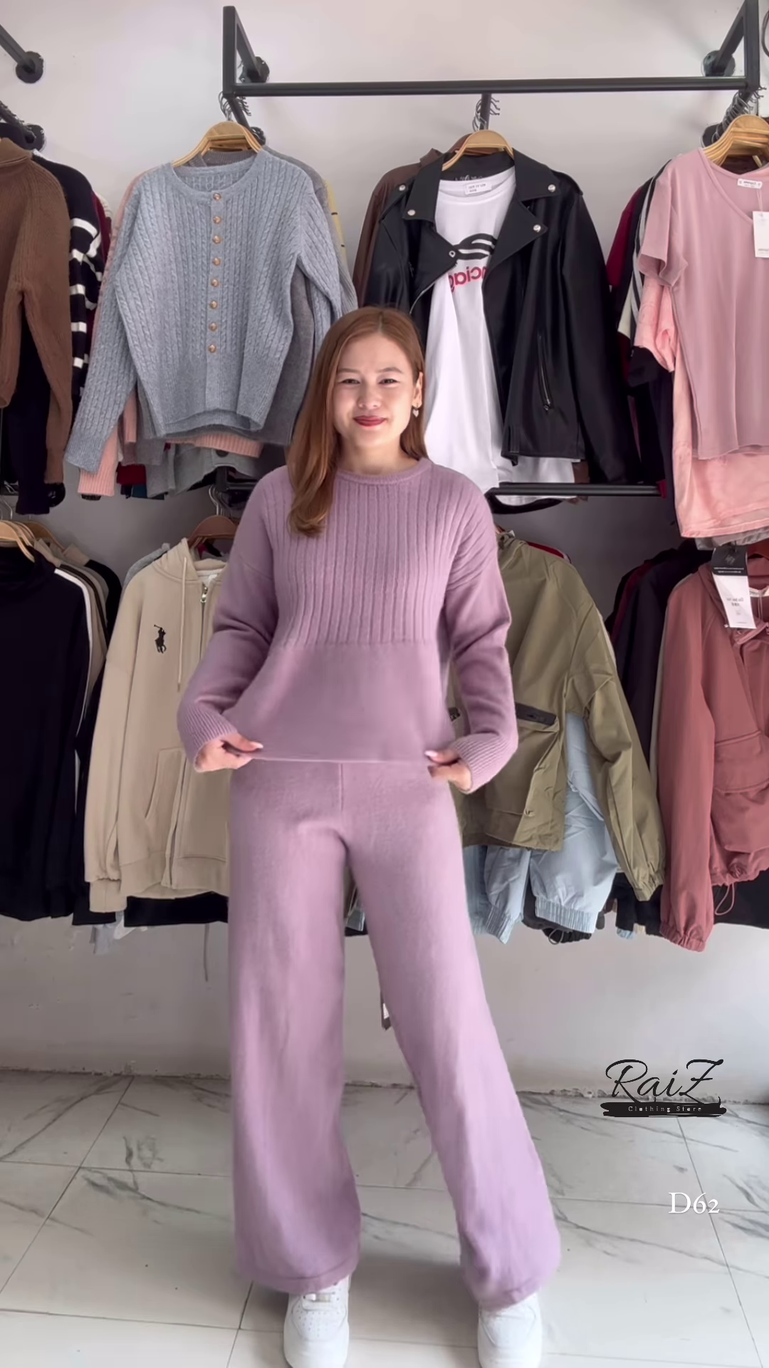 Solid Knit Co-ord Sets π§Άπ€ With Sweater & Matching Bottoms β Black, Red & Purple Variants