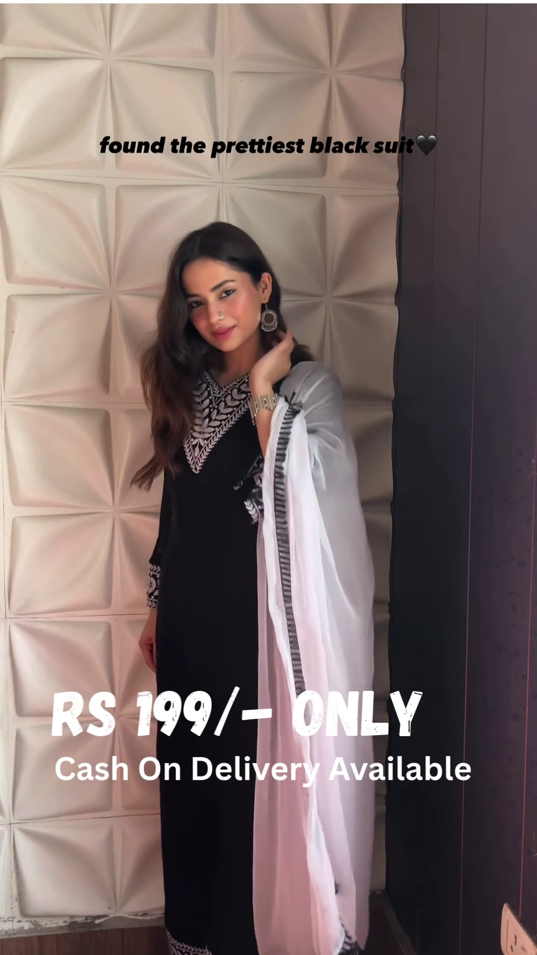 Black Elegance Embroidered Suit – A Timeless Statement - Image 2