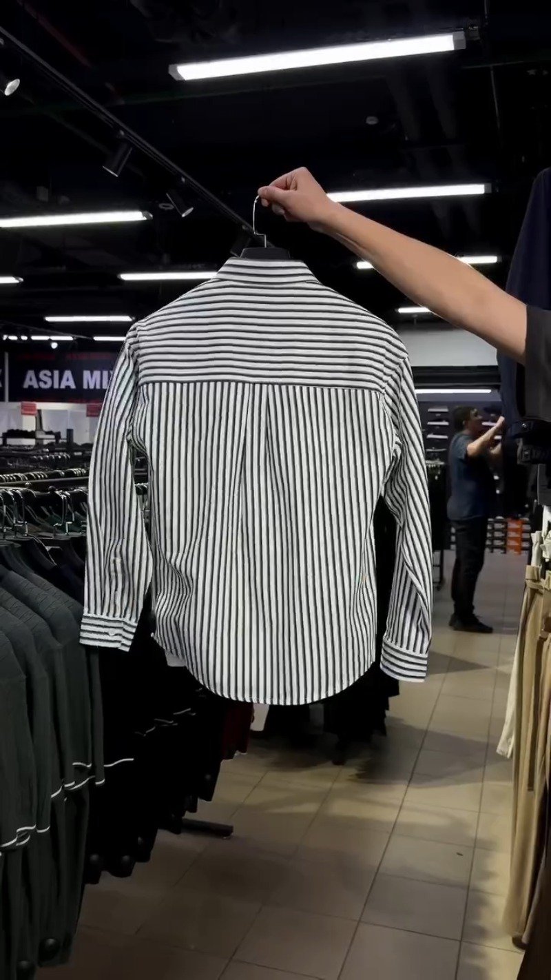 Urban Utility Stripe Shirt & Trouser Set with Matching Slip-ons - Image 3
