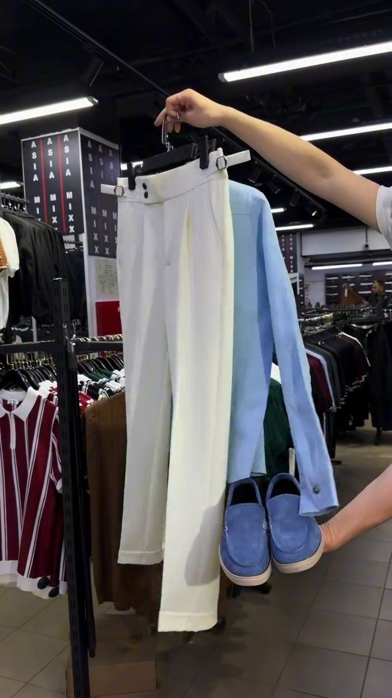 Urban Minimalist Men's Co-ord Set with Matching Loafers – Available in Light Blue, Black, Maroon & White - Image 3