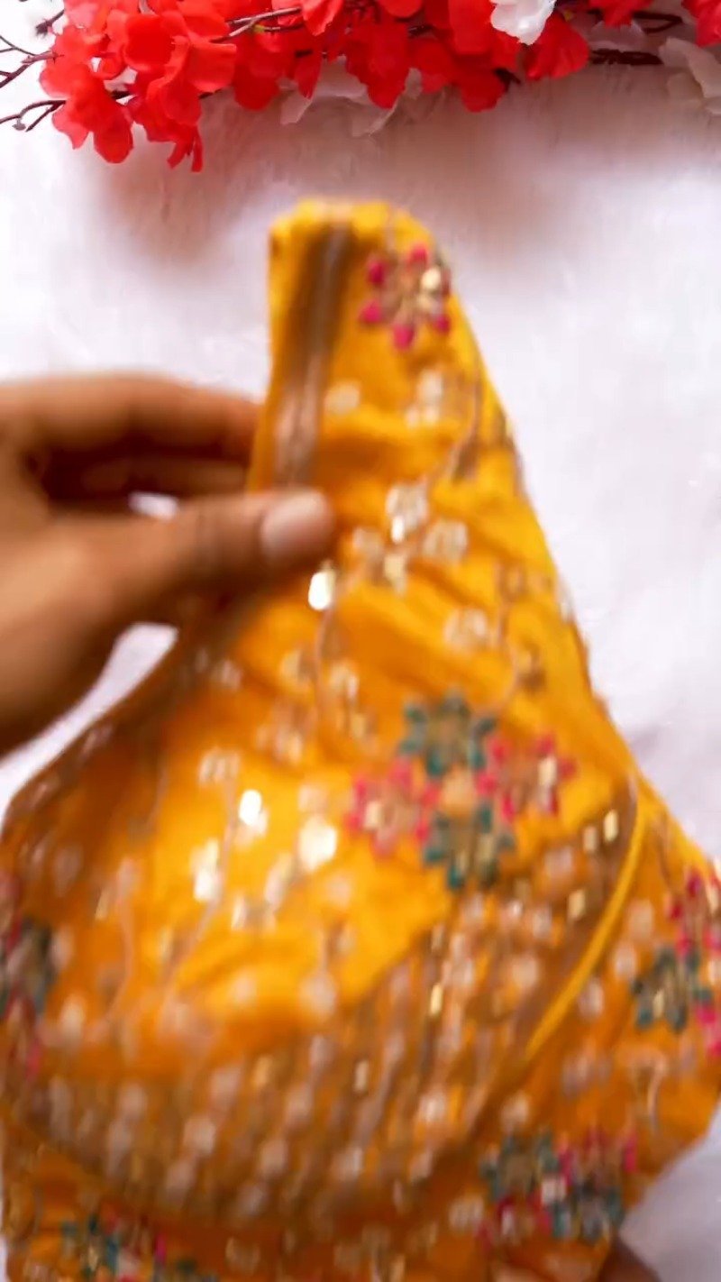 Opulent Hand-Embellished Sequin Blouse – Available in Red, White, Pink, Green & Purple - Image 7