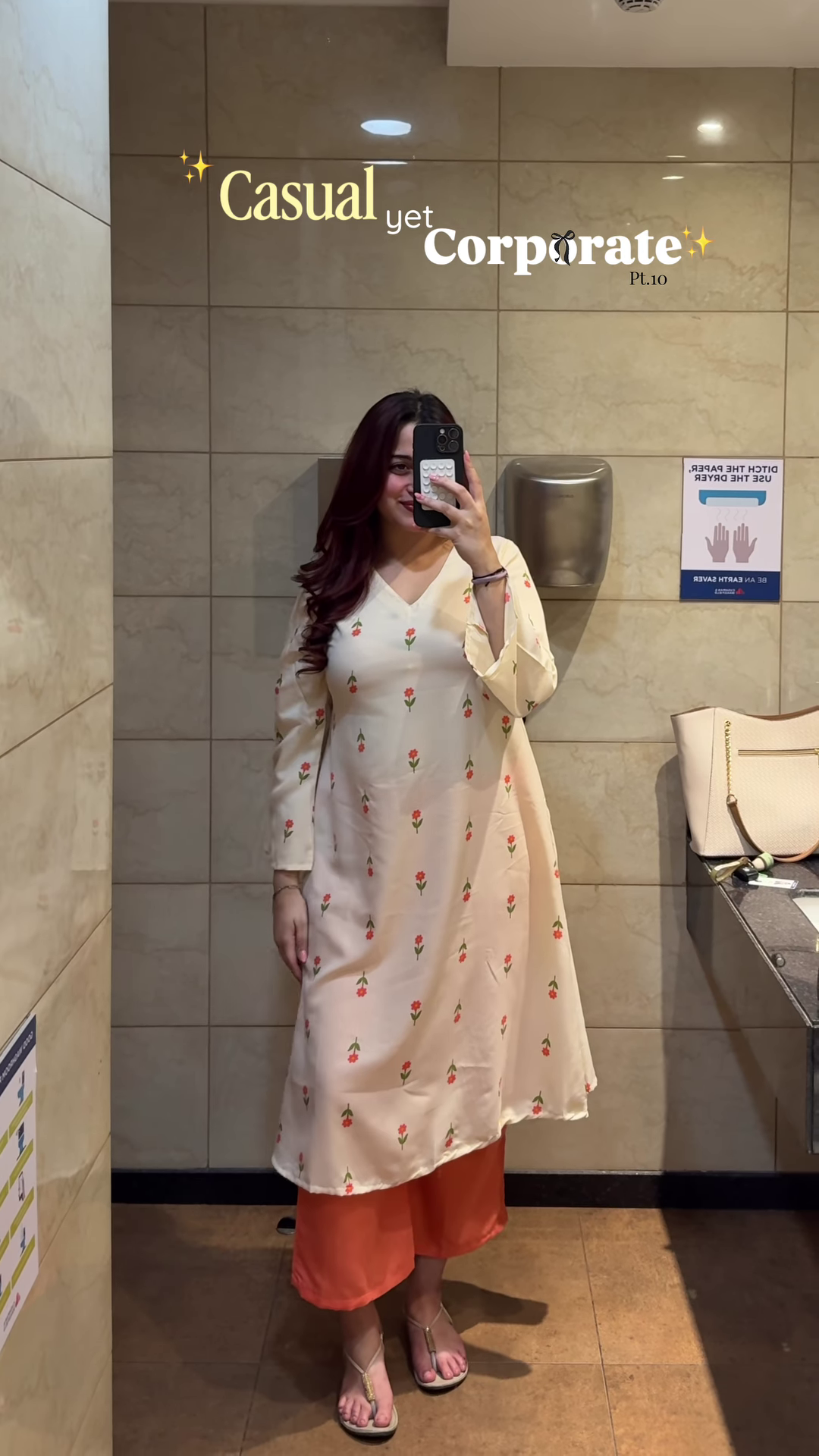 Autumn Blossom: Tiered Kalamkari-Print Anarkali Gown - Image 5